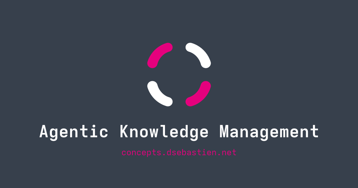 Agentic Knowledge Management - Concepts