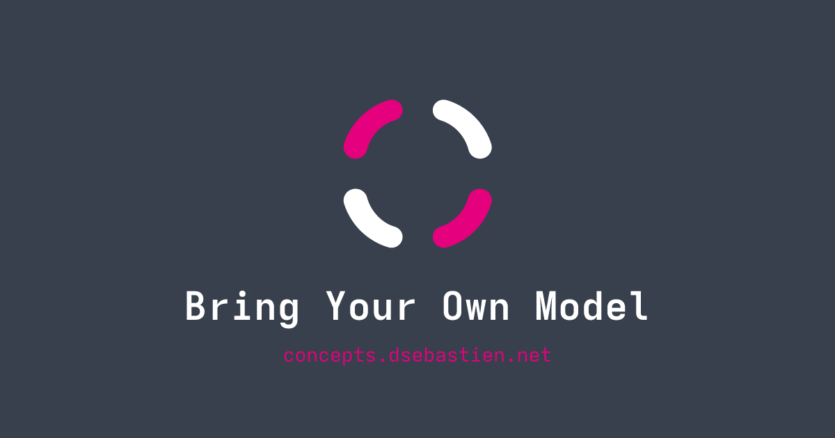 Bring Your Own Model - Concepts