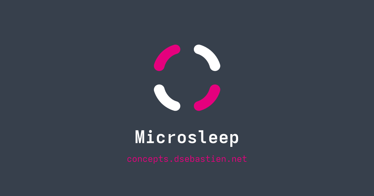 Microsleep Alert Sign Microsleep - Concepts