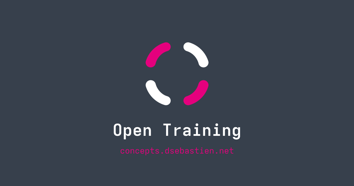 Open Training - Concepts
